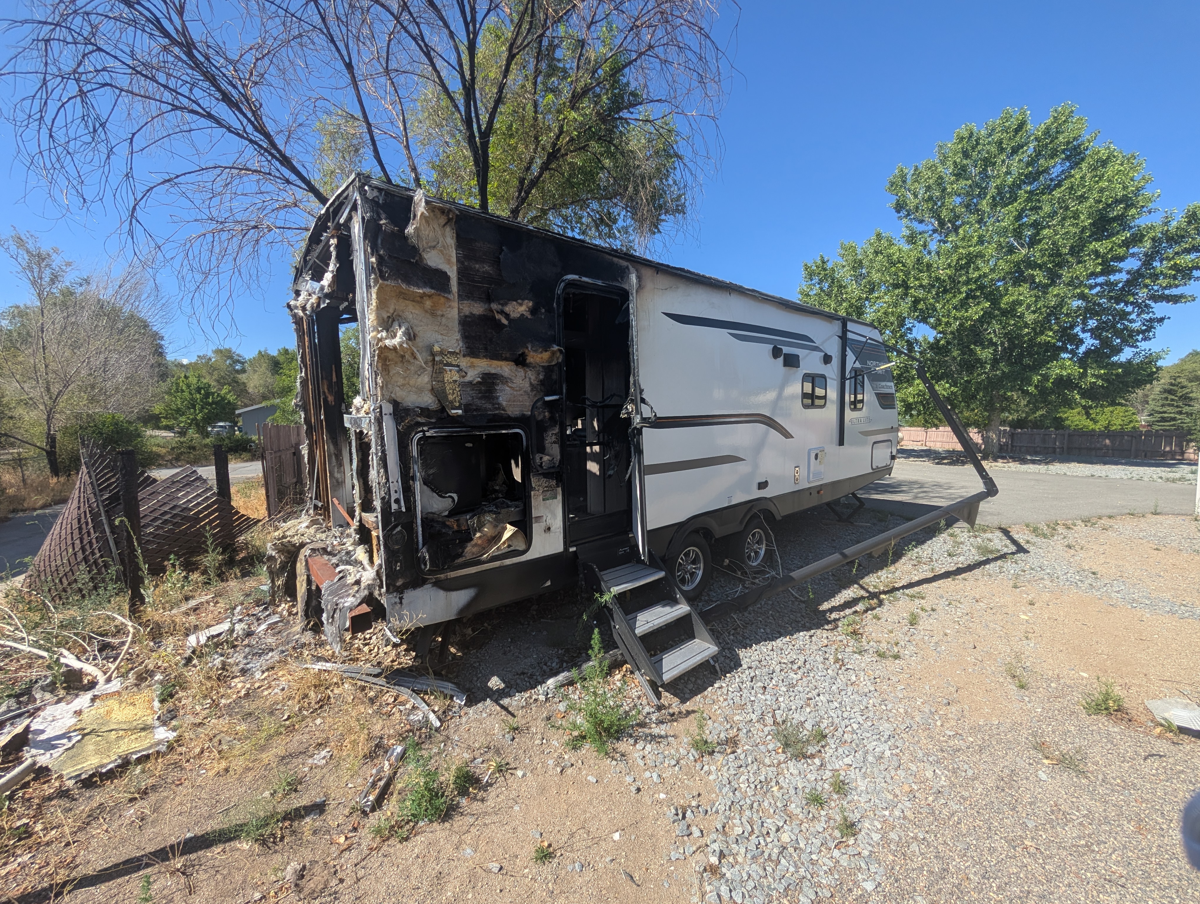 Remove RV - has fire damage