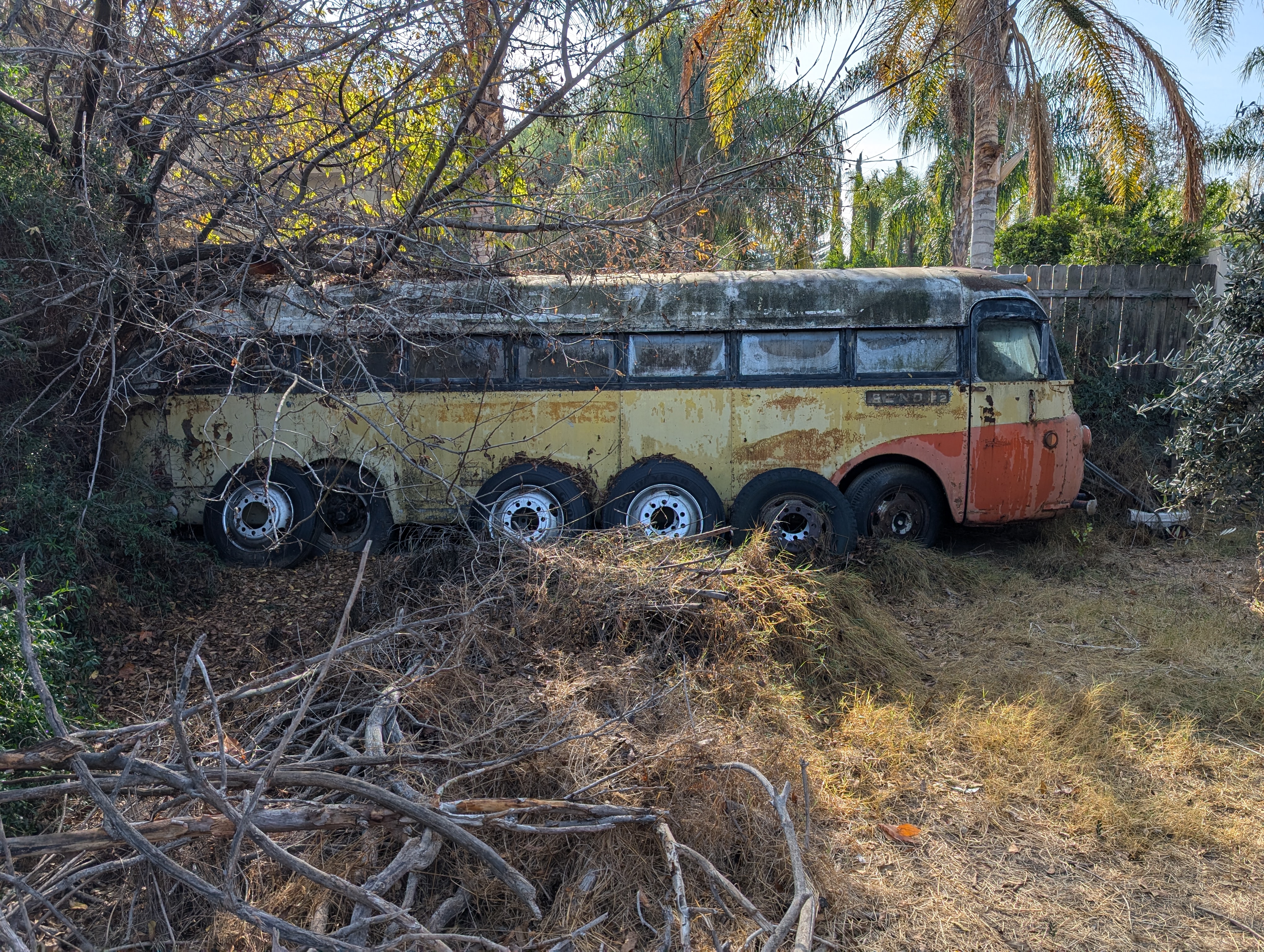 Vintage 1938 Flxible Bus to be removed from property