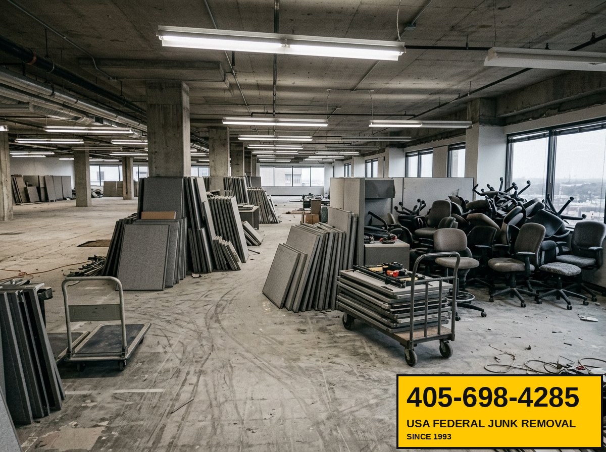 Corporate office decommission and shutdown — USA Federal Junk Removal