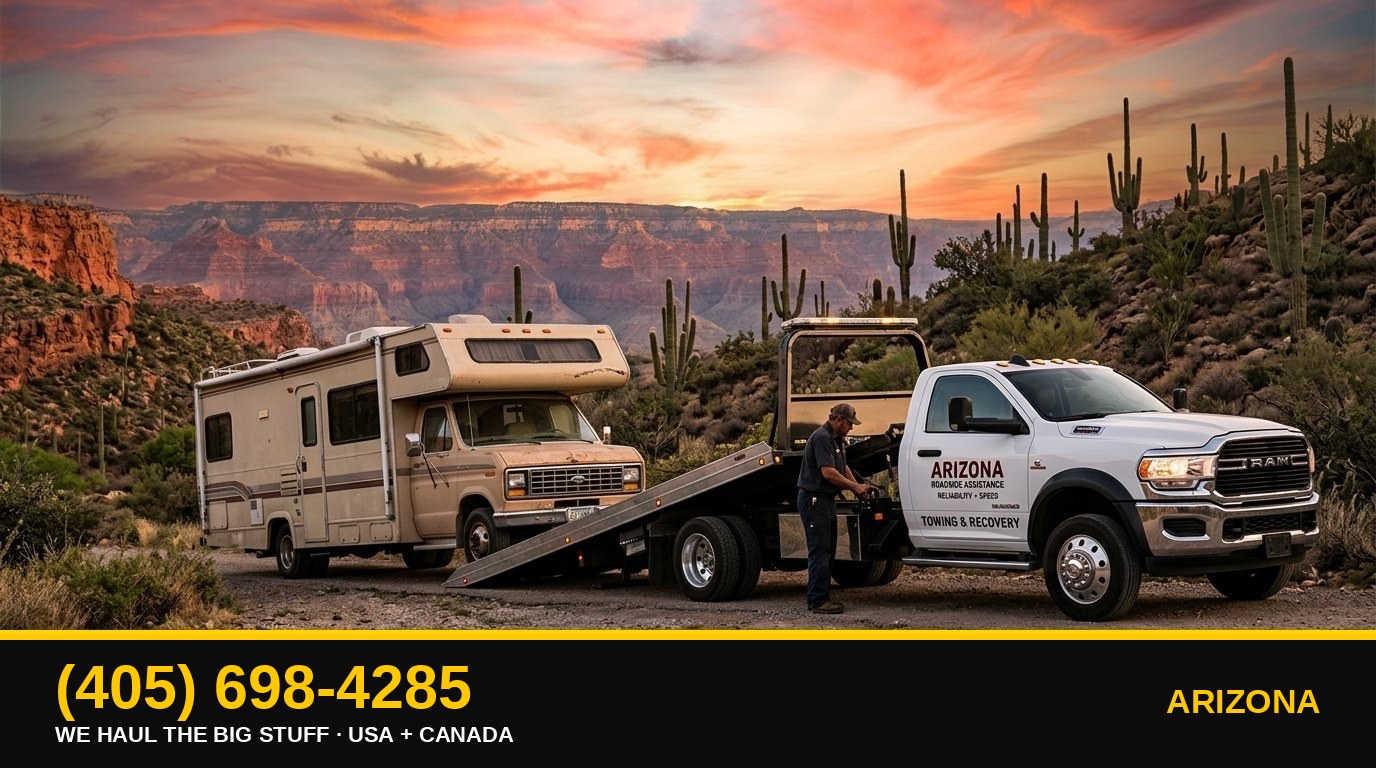 Arizona junk RV & big-asset removal — call 405-698-4285