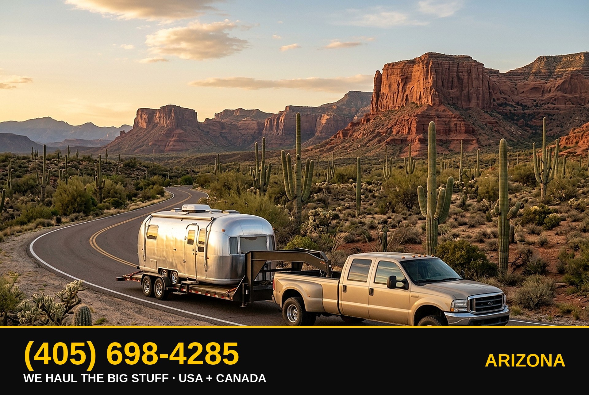 Arizona junk RV, motorhome, boat & big-asset removal — call 405-698-4285