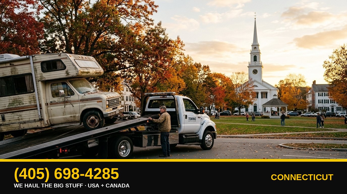Connecticut junk RV & big-asset removal — call 405-698-4285