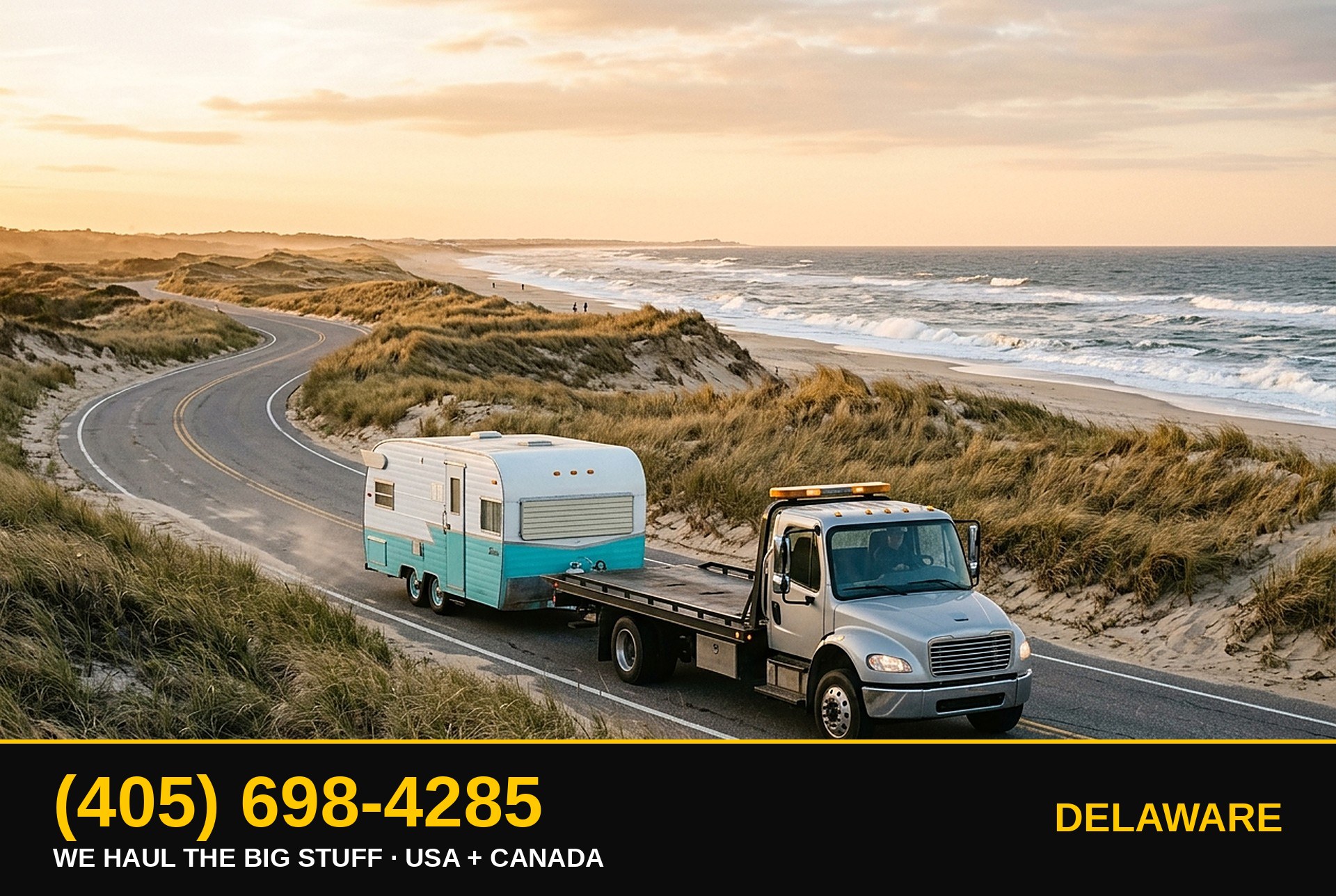 Delaware junk RV, motorhome, boat & big-asset removal β call 405-698-4285