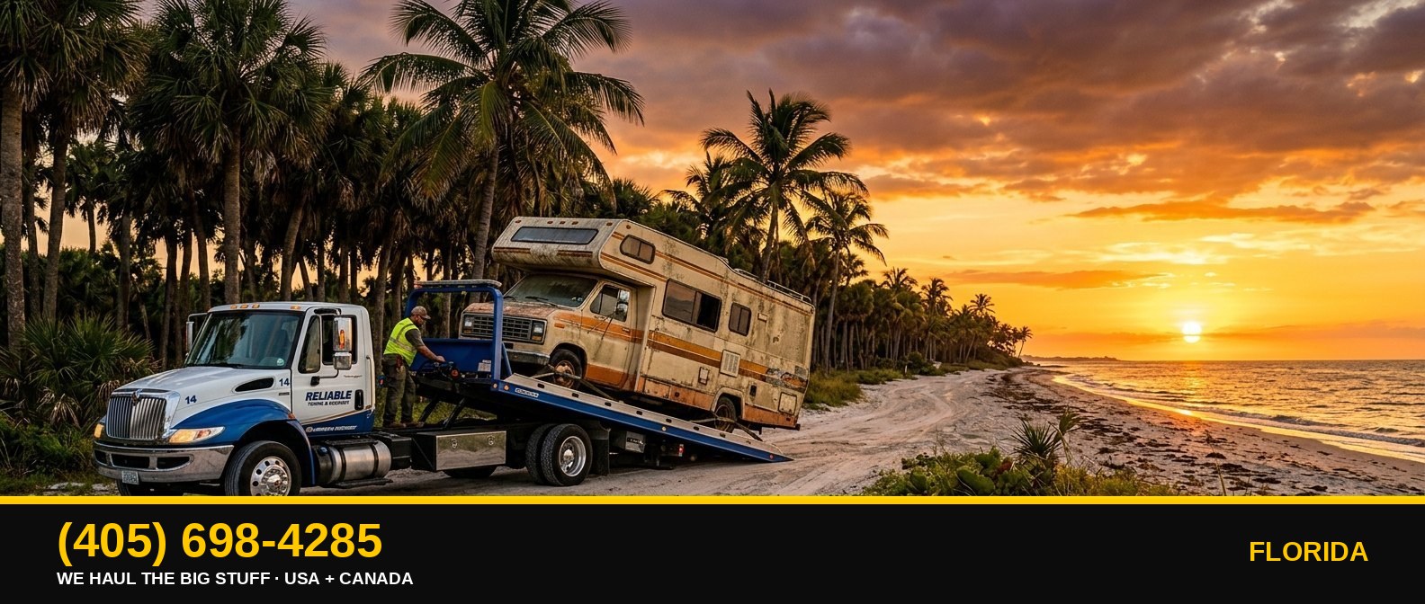 Florida junk RV & big-asset removal — call 405-698-4285