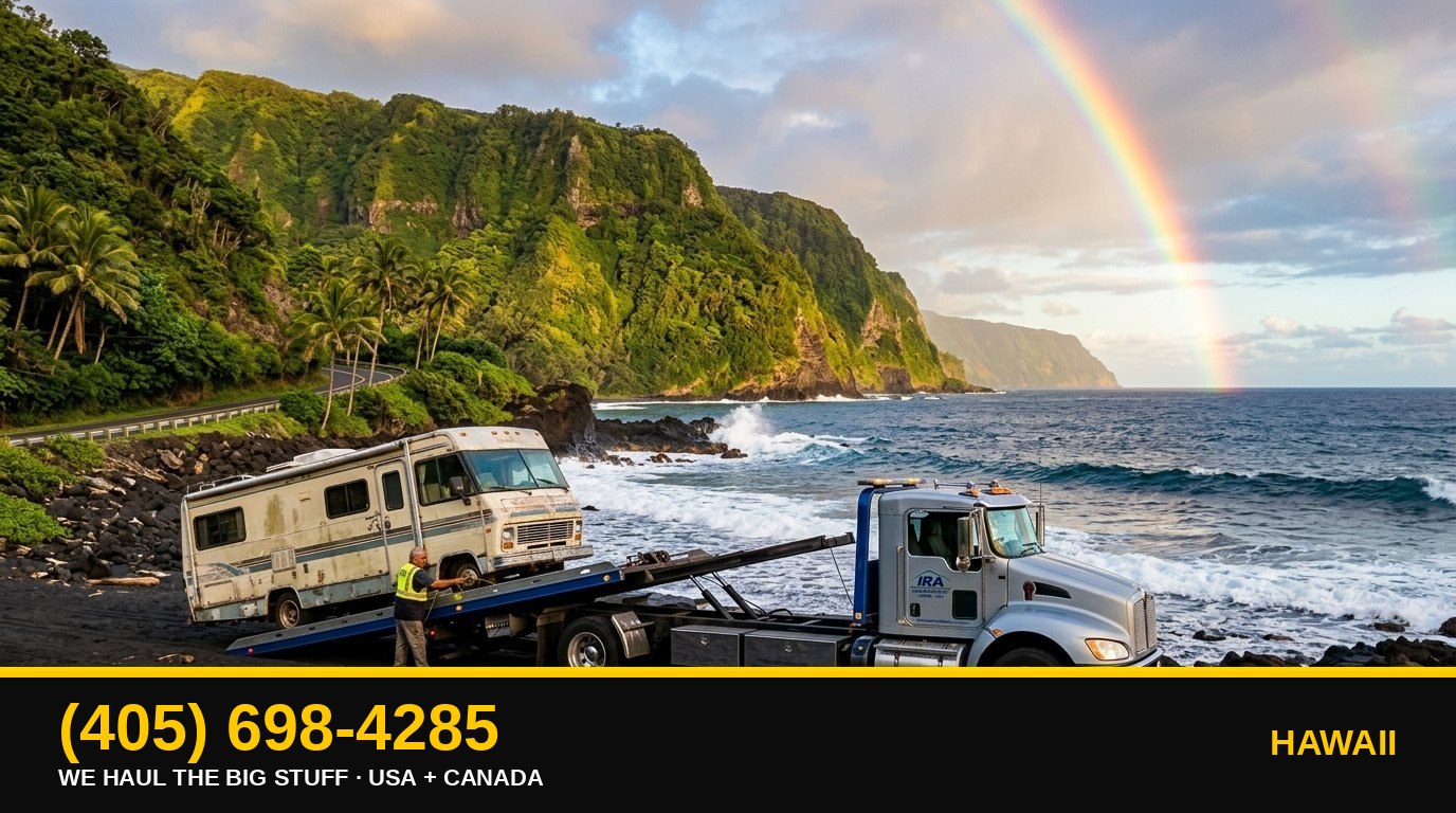 Hawaii junk RV & big-asset removal — call 405-698-4285