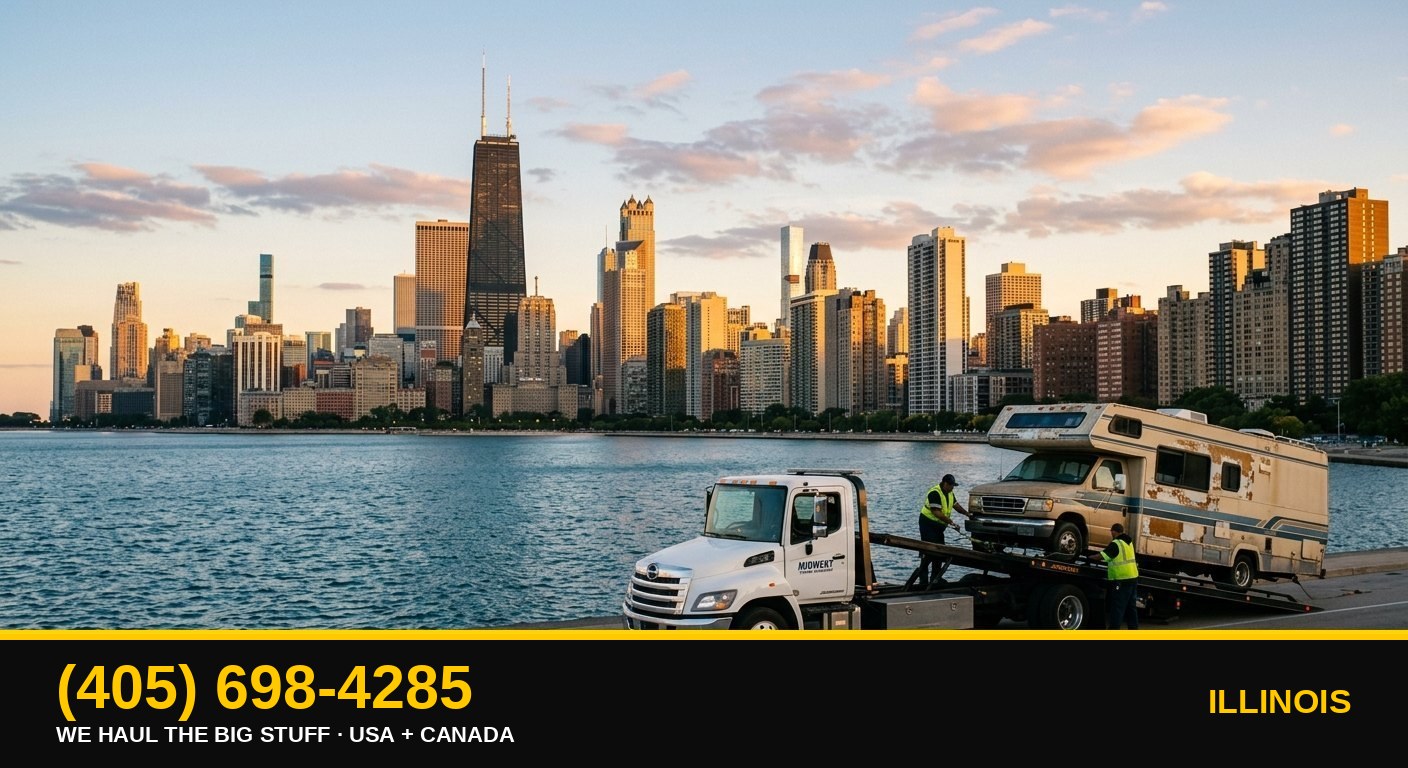 Illinois junk RV, motorhome, boat & big-asset removal β call 405-698-4285