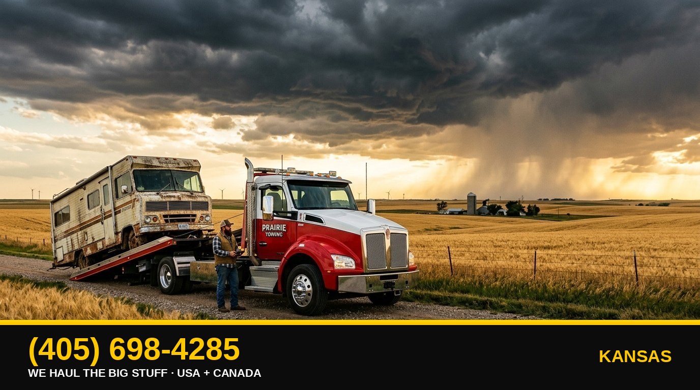 Kansas junk RV & big-asset removal — call 405-698-4285