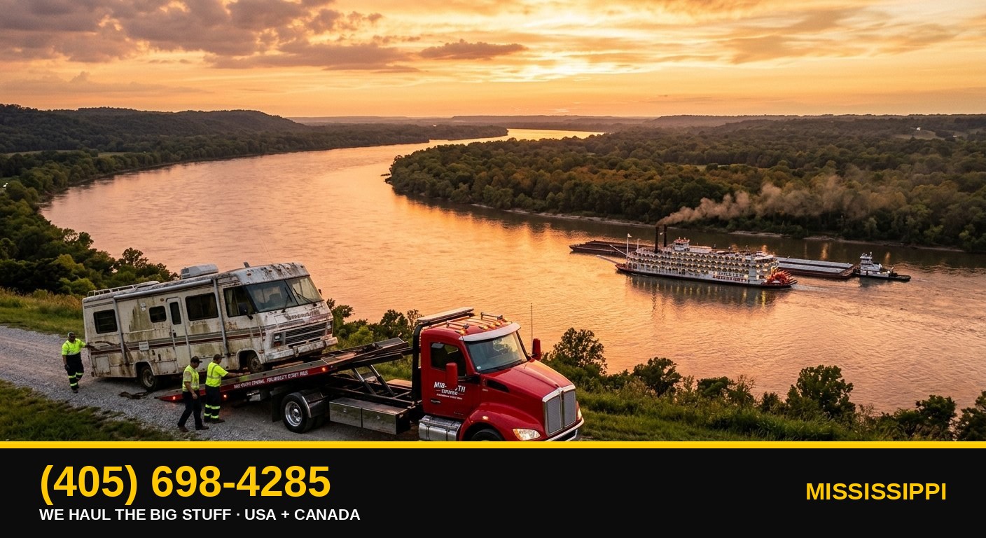Mississippi junk RV & big-asset removal — call 405-698-4285