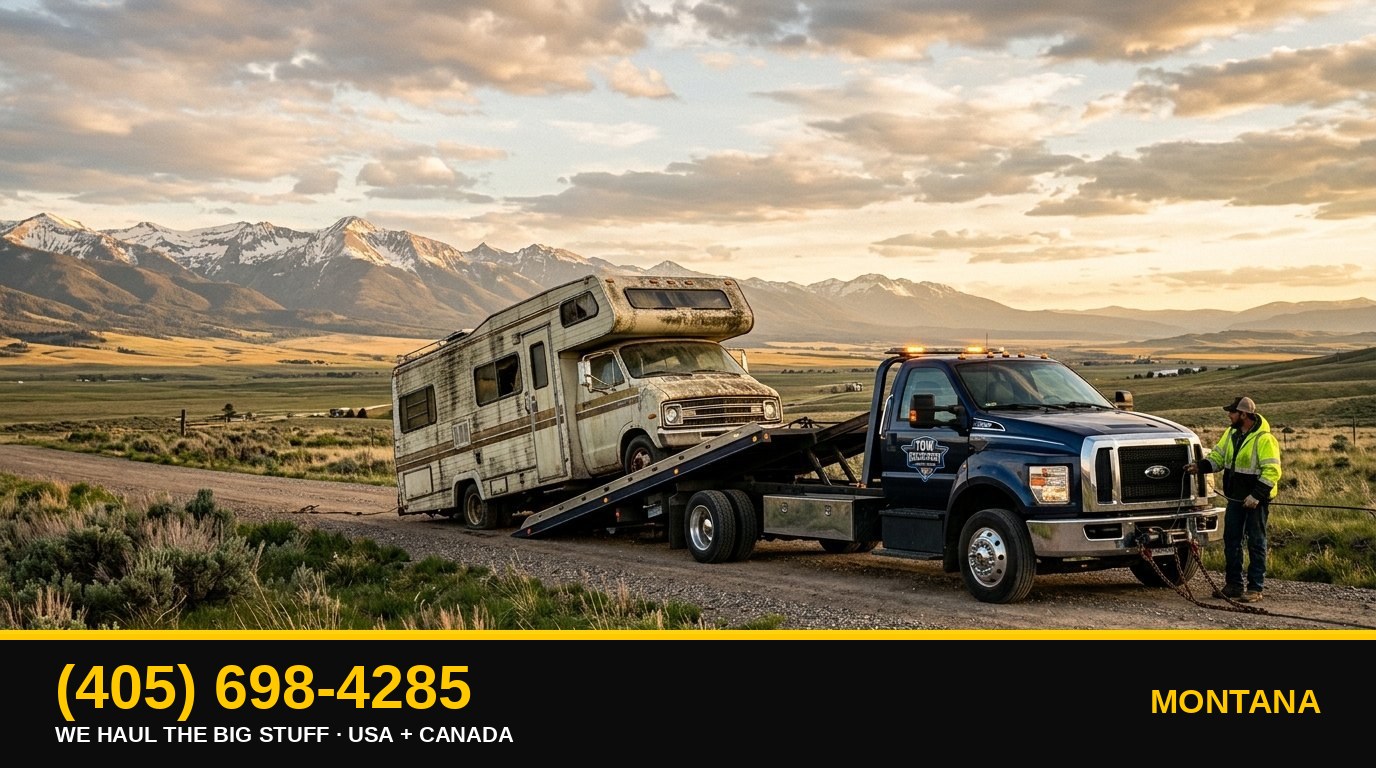 Montana junk RV & big-asset removal — call 405-698-4285