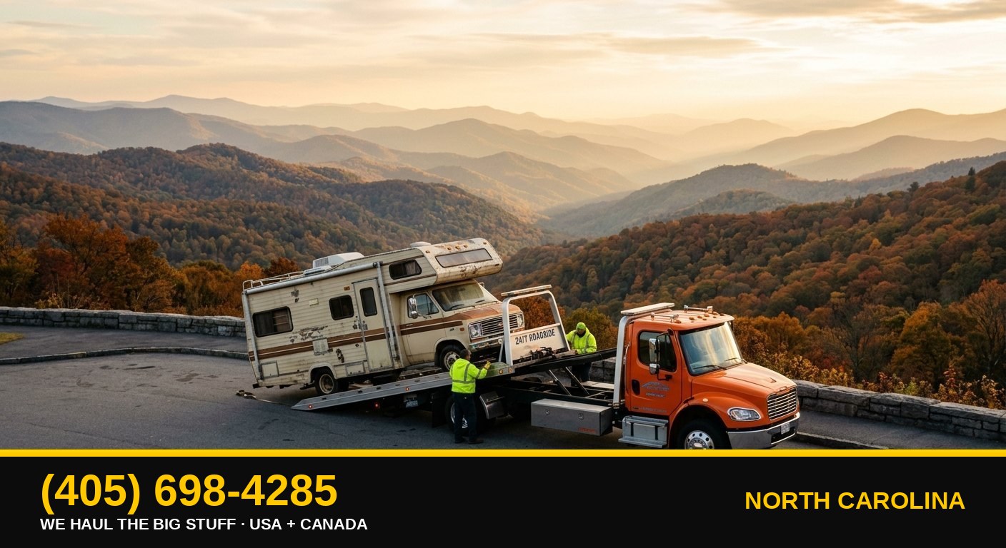 North Carolina junk RV & big-asset removal — call 405-698-4285