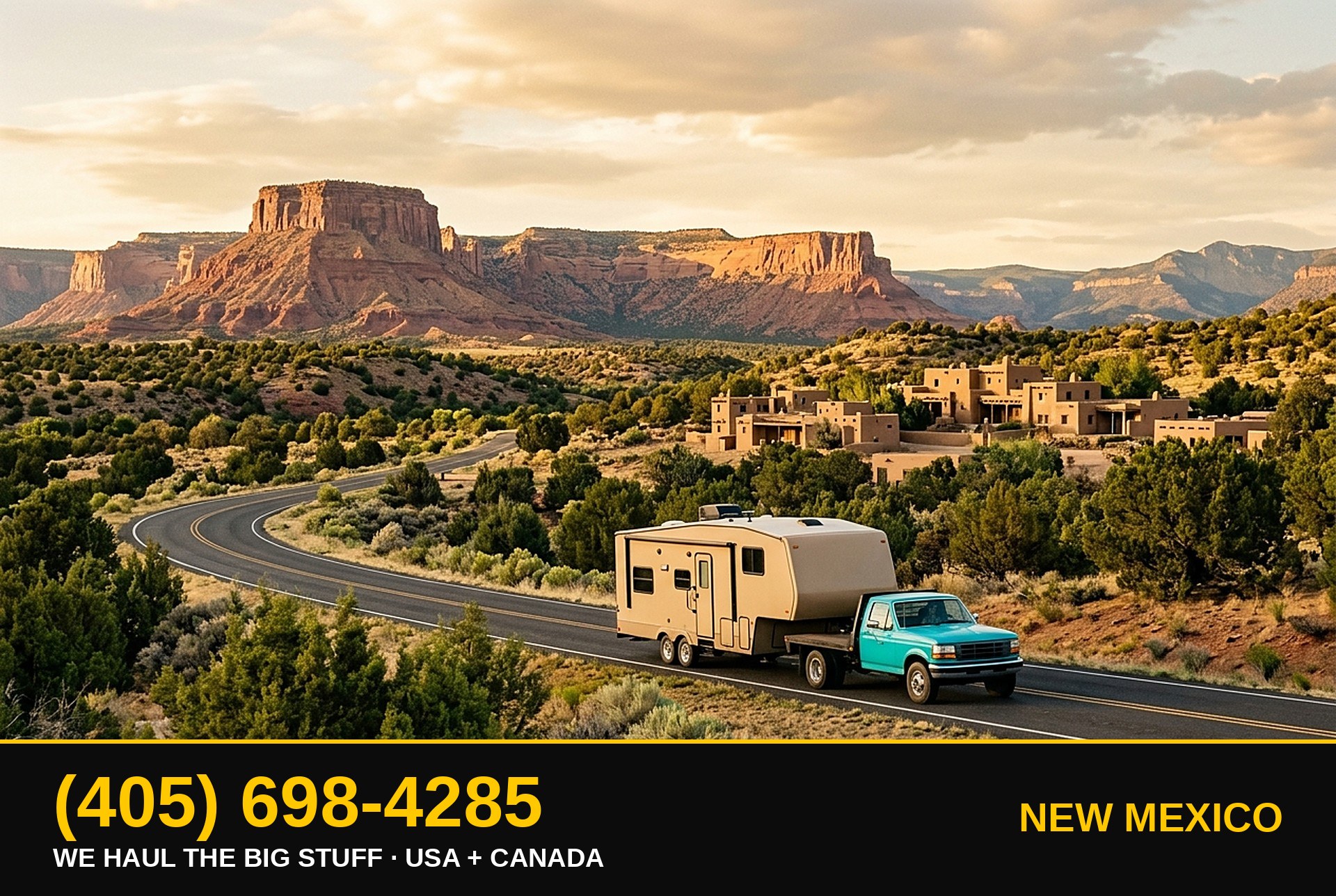 New Mexico junk RV, motorhome, boat & big-asset removal — call 405-698-4285