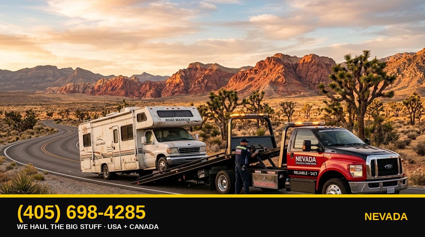 Nevada junk RV & big-asset removal — call 405-698-4285