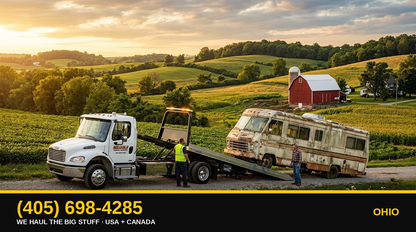 Ohio junk RV & big-asset removal — call 405-698-4285