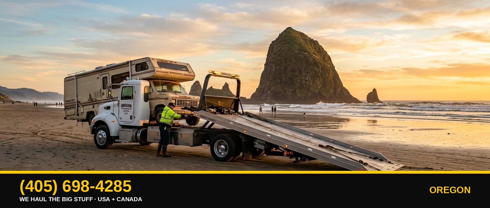 Oregon junk RV & big-asset removal — call 405-698-4285