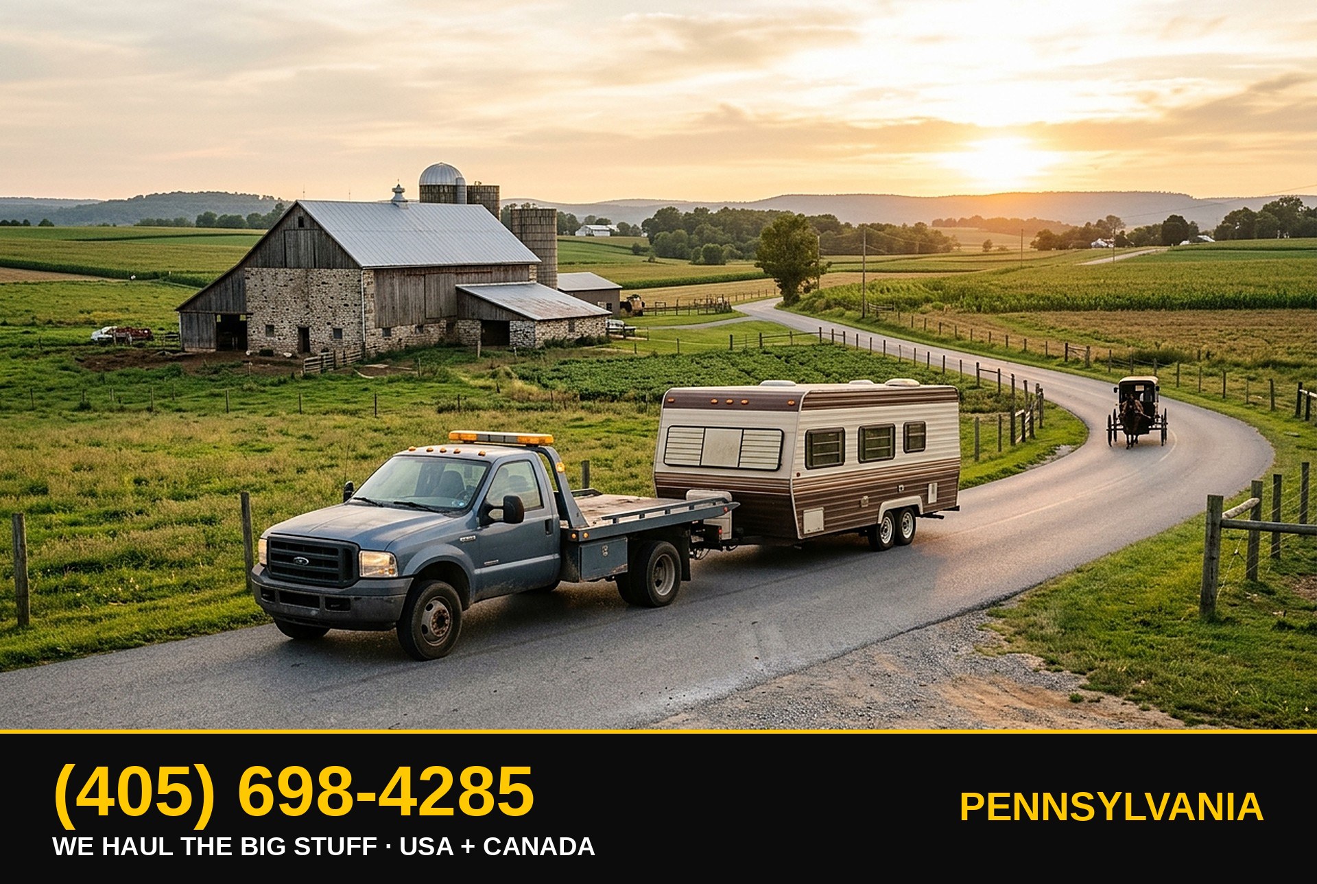 Pennsylvania junk RV, motorhome, boat & big-asset removal β call 405-698-4285