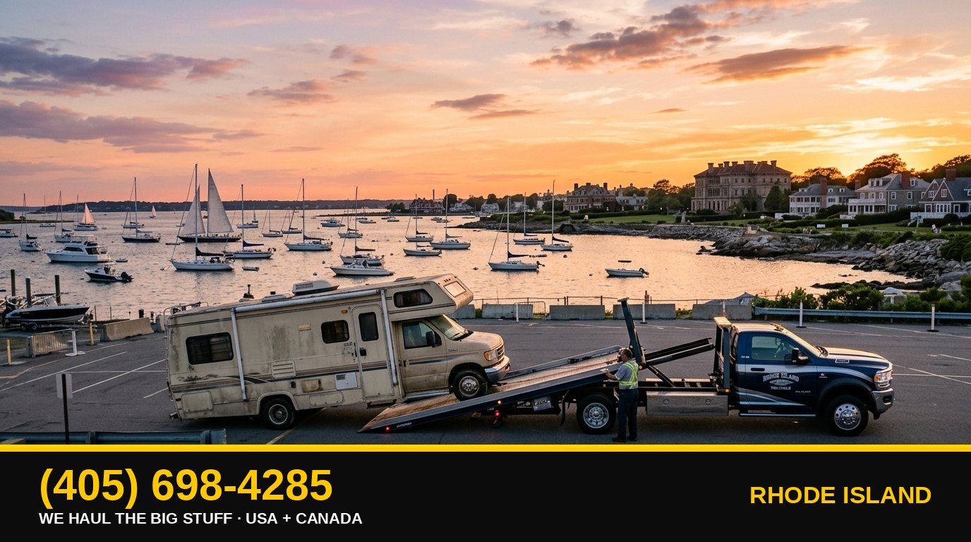 Rhode Island junk RV, motorhome, boat & big-asset removal β call 405-698-4285