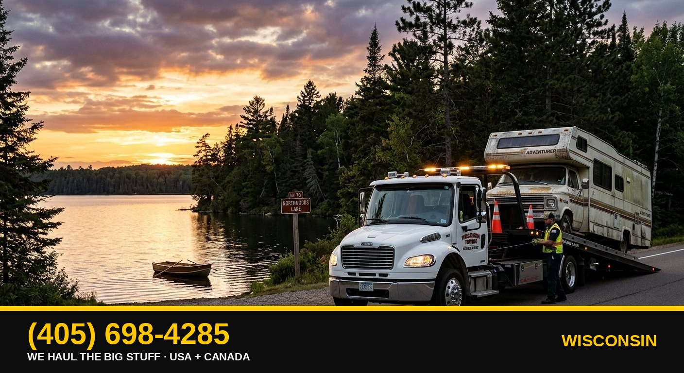 Wisconsin junk RV, motorhome, boat & big-asset removal — call 405-698-4285
