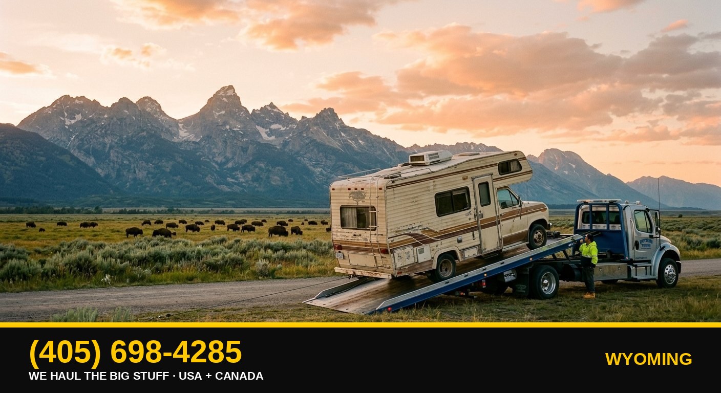 Wyoming junk RV & big-asset removal — call 405-698-4285